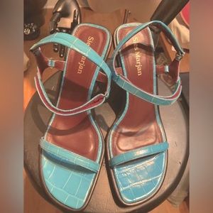 Sue’s Marjan heel reptilian print Sz 41